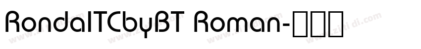 RondaITCbyBT Roman字体转换